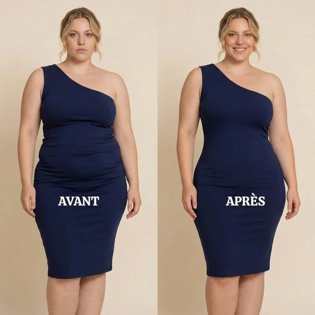 Avant / après — silhouette affinée avec la culotte 360°